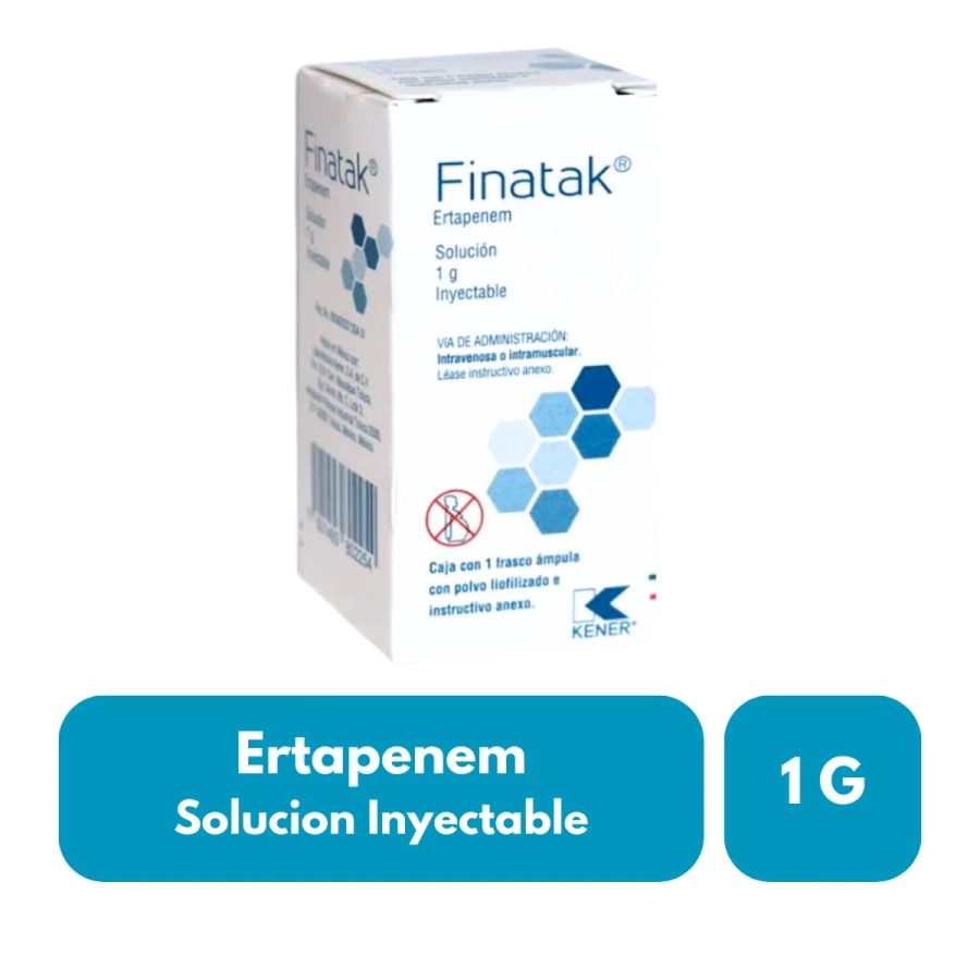 Finatak (ertapenem)solución 1 Gr Inyectable